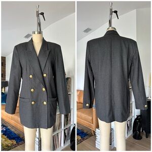 Vintage 80’s/90’s VALERIE STEVENS Double Breasted Wool Blazer